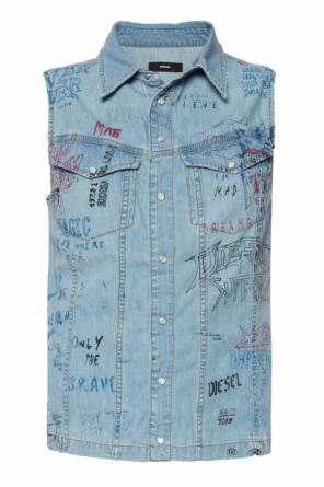 Denim waistcoat with a print, zdjęcie 1 Denim waistcoat with a print od Diesel